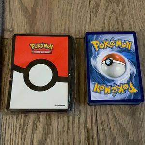 Pokémon TCG 50 Card Lot with Pokémon Sleeves